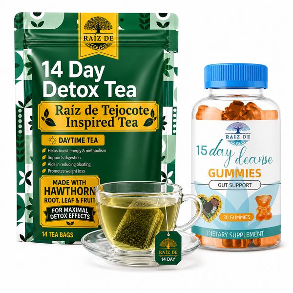 15-Day Cleanse Gummies & 14-Day Herbal Detox Tea | Complete Cleanse System