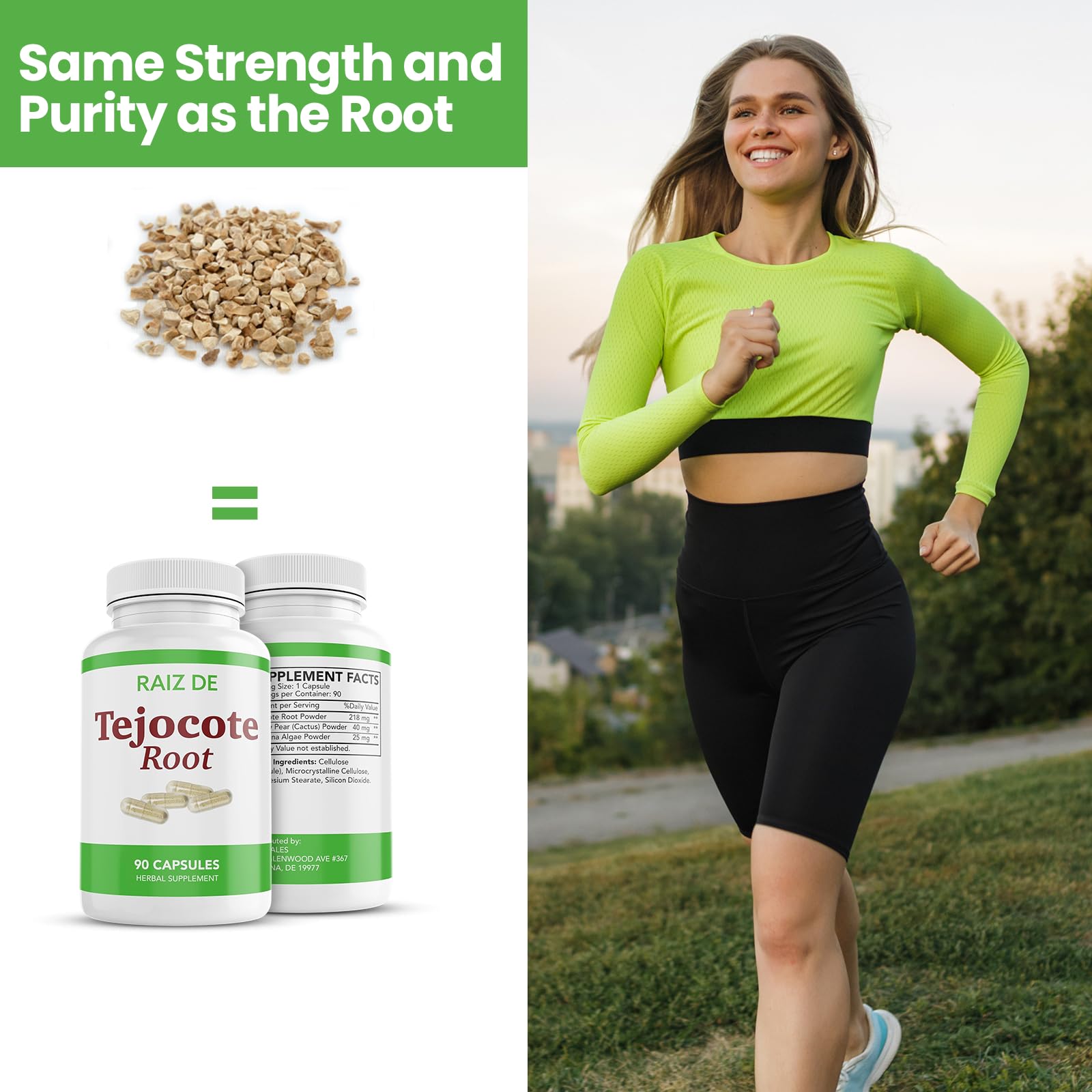 Detox with Tejocote Root Capsules - Raiz DE™ 90 Count Bottle
