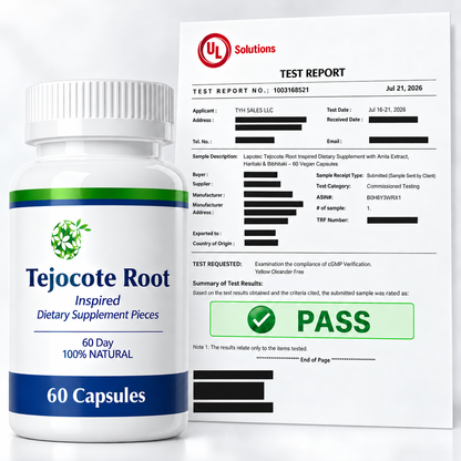 Lapotec Tejocote Inspired Line - Hawthorn Root Powder, Triphela Root Powder  – 60 Capsules